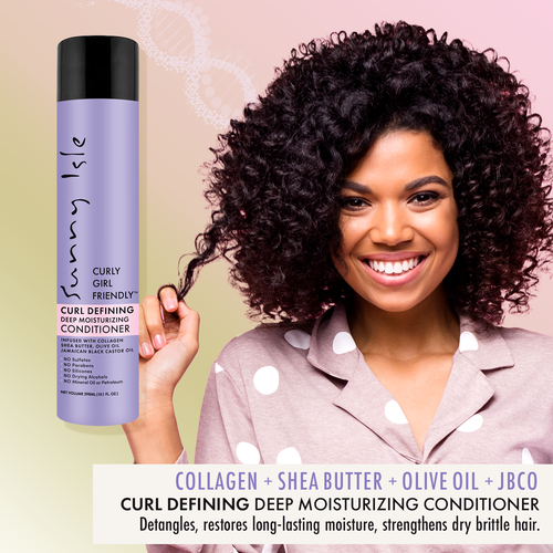 Sunny Isle Curly Girl Friendly Curl Defining Deep Moisturizing Conditioner 10.1oz