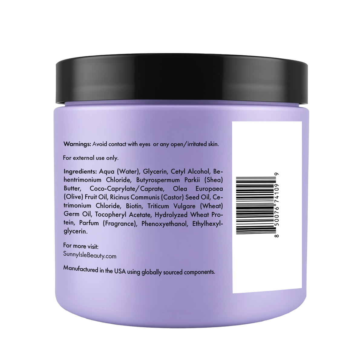 Sunny Isle Curly Girl Friendly Intensive Repair Masque 16oz