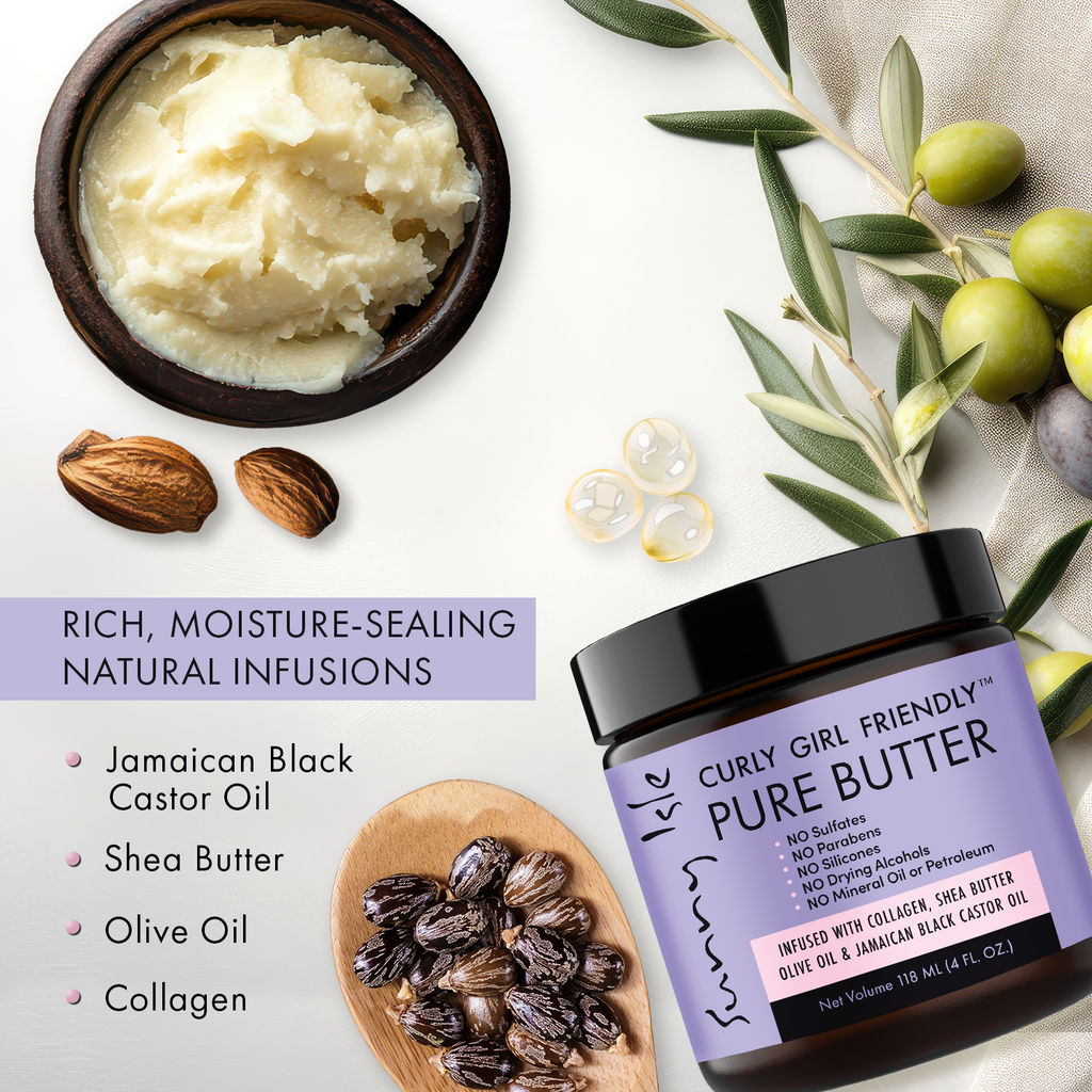 Sunny Isle Curly Girl Friendly Pure Butter 4oz