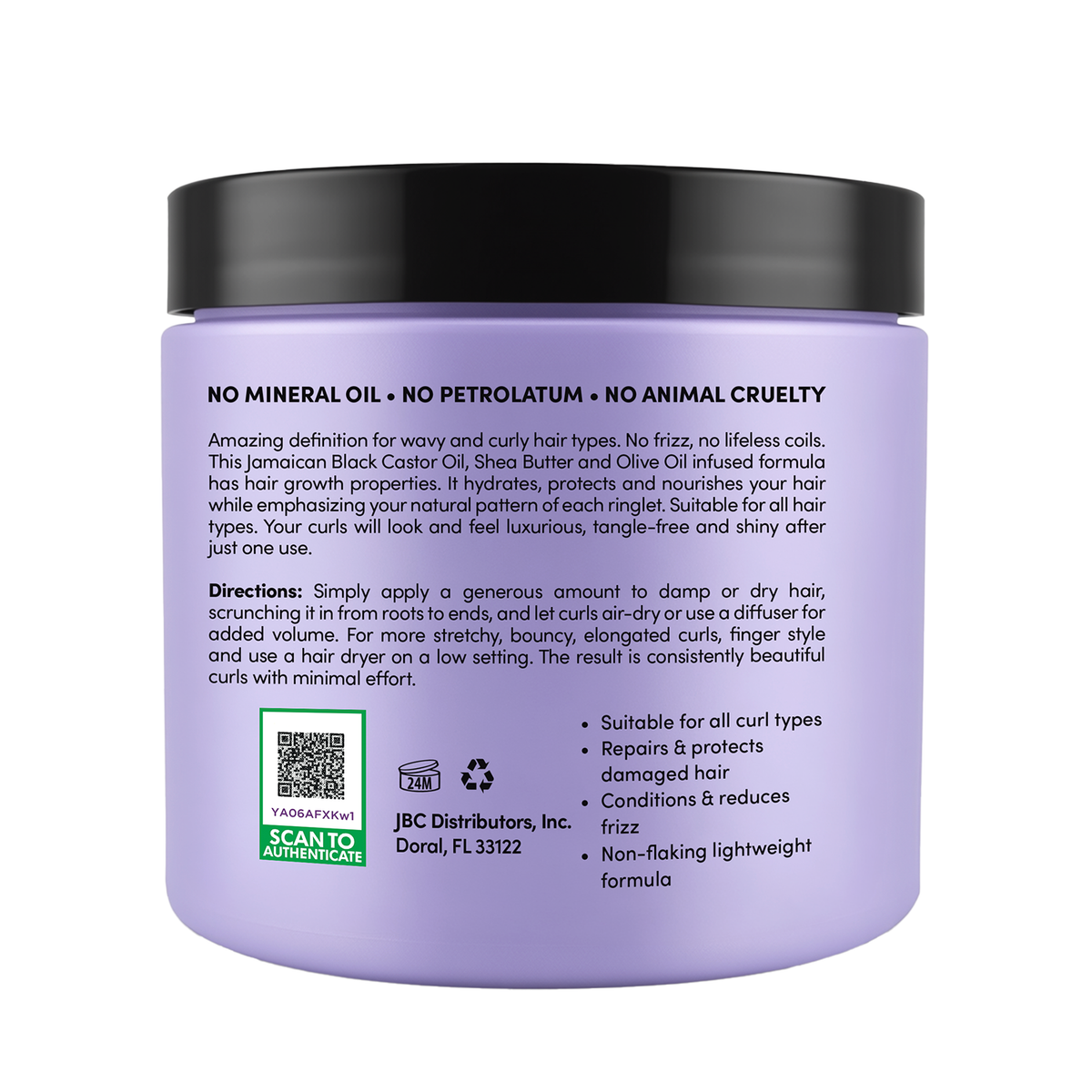 Sunny Isle Curly Girl Friendly Moisturizing Defining Curling Crème 16oz