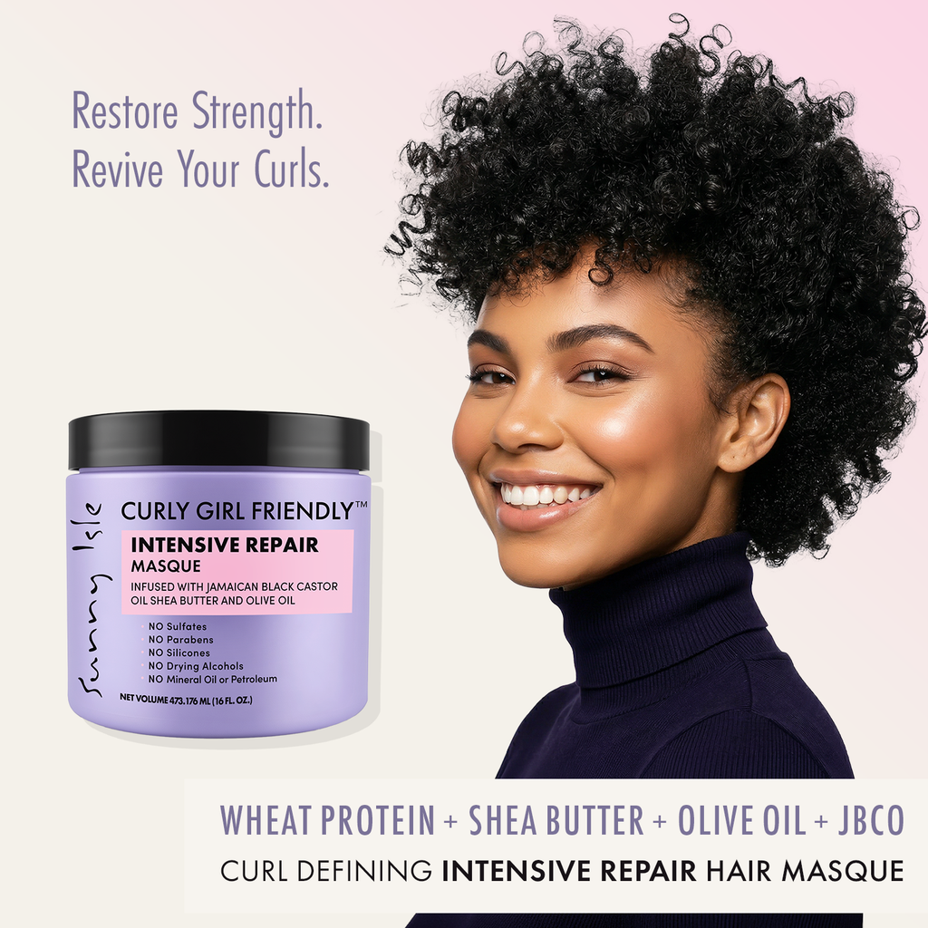 Sunny Isle Curly Girl Friendly Intensive Repair Masque 16oz