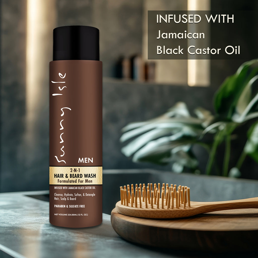 Sunny Isle Jamaican Black Castor Oil 2-N-1 Hair & Beard Wash 12oz