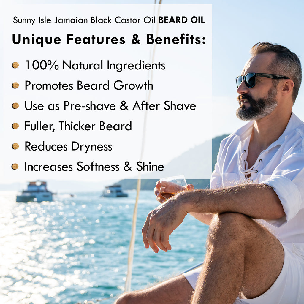 Sunny Isle Jamaican Black Castor Oil Beard Oil
