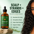Sunny Isle Rosemary Mint Hair & Strong Roots Oil 4oz