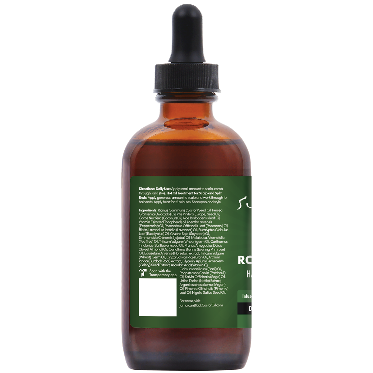 Sunny Isle Rosemary Mint Hair & Strong Roots Oil 4oz