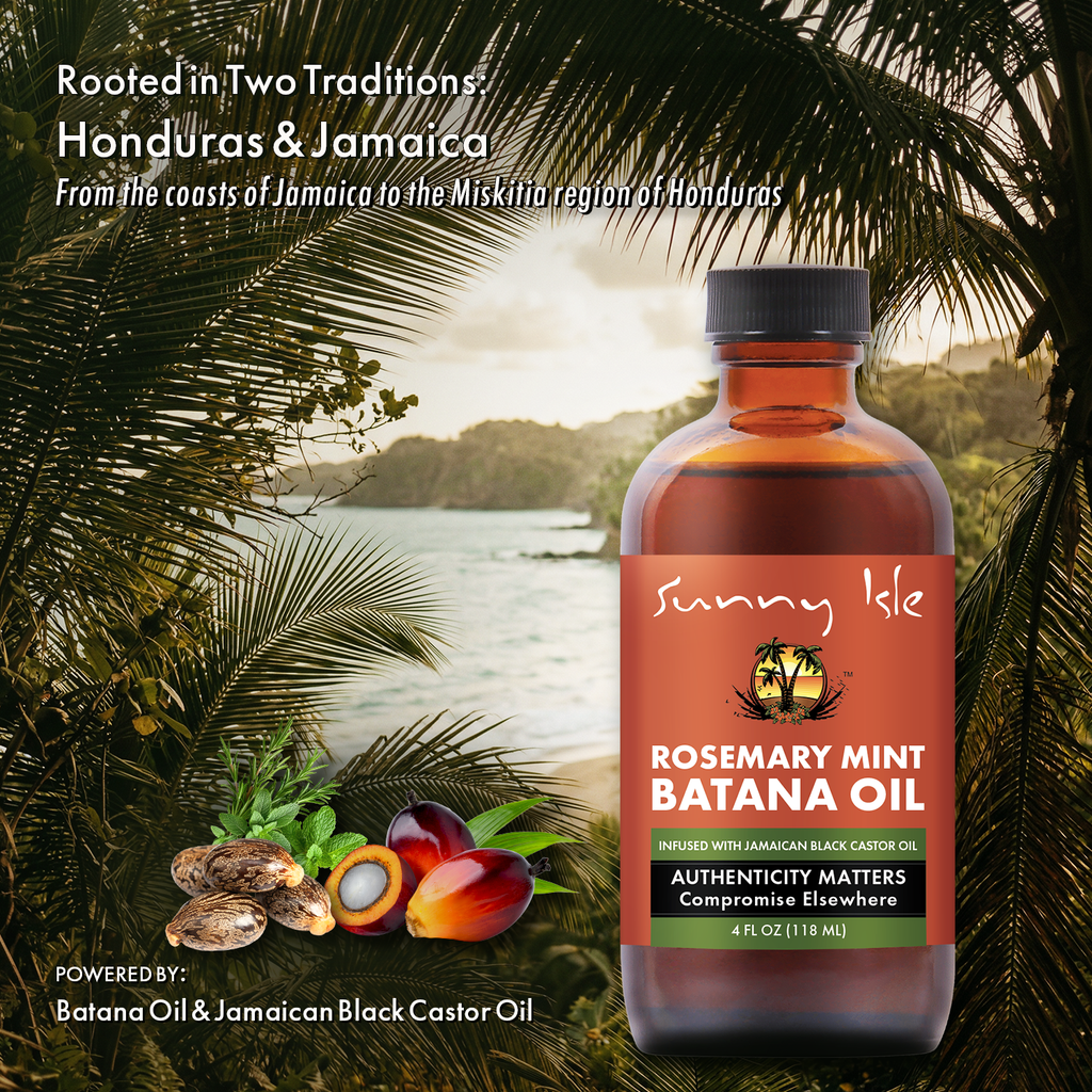 Sunny Isle Rosemary Mint & Batana Oil 4oz