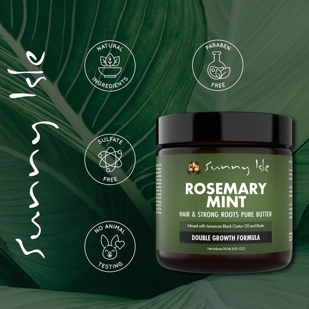 Sunny Isle Rosemary Mint Hair & Strong Roots Pure Butter