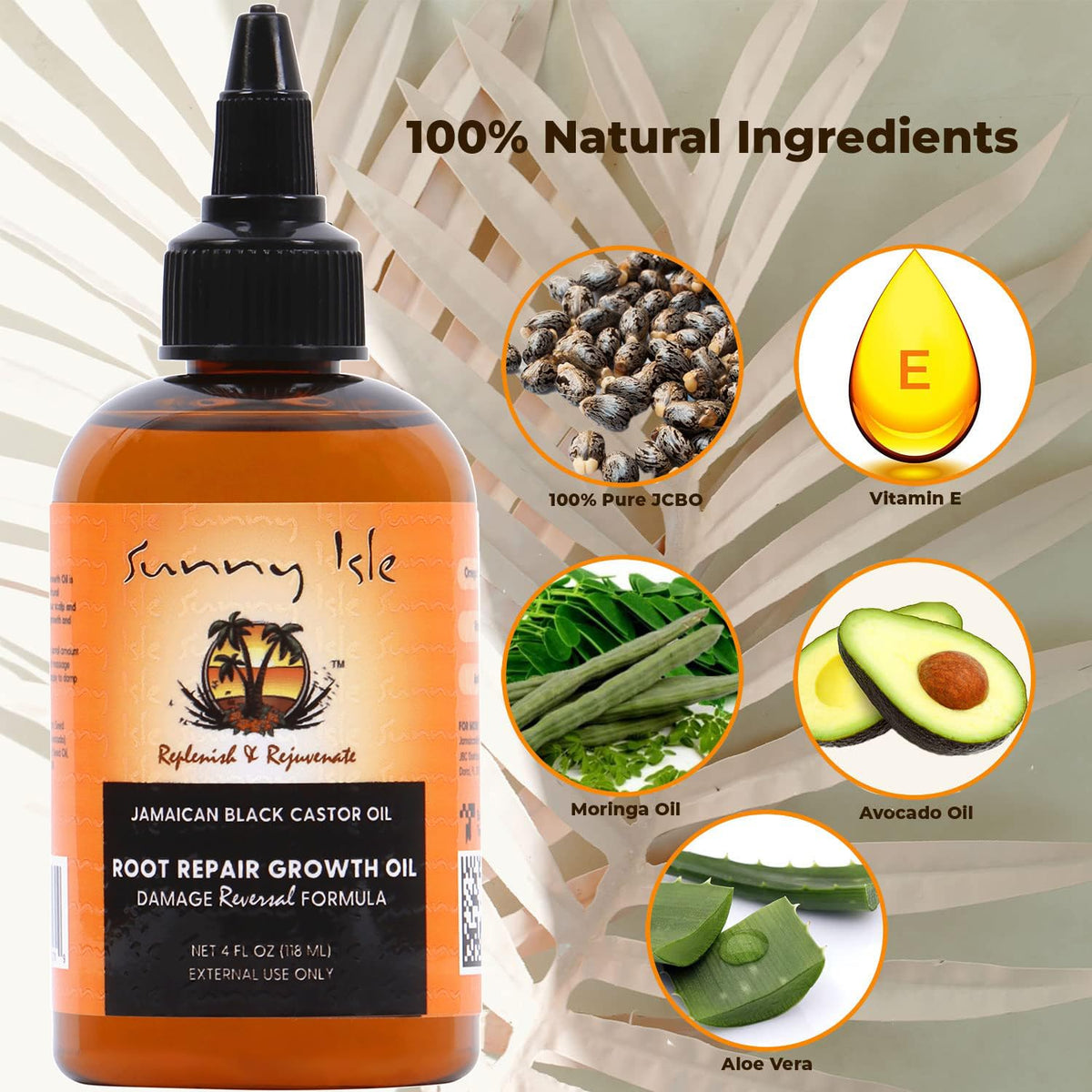 Sunny Isle Jamaican Black Castor Oil Root Repair Growth Oil 4oz